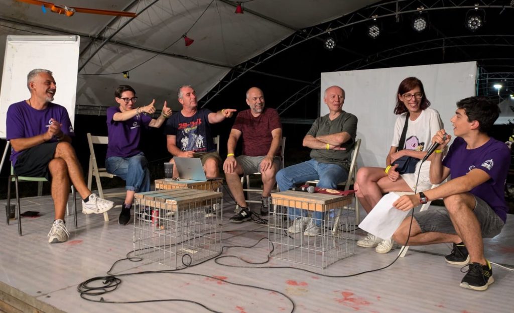 Un talk sul palco del Lumen durante FirenzeGioca 2025