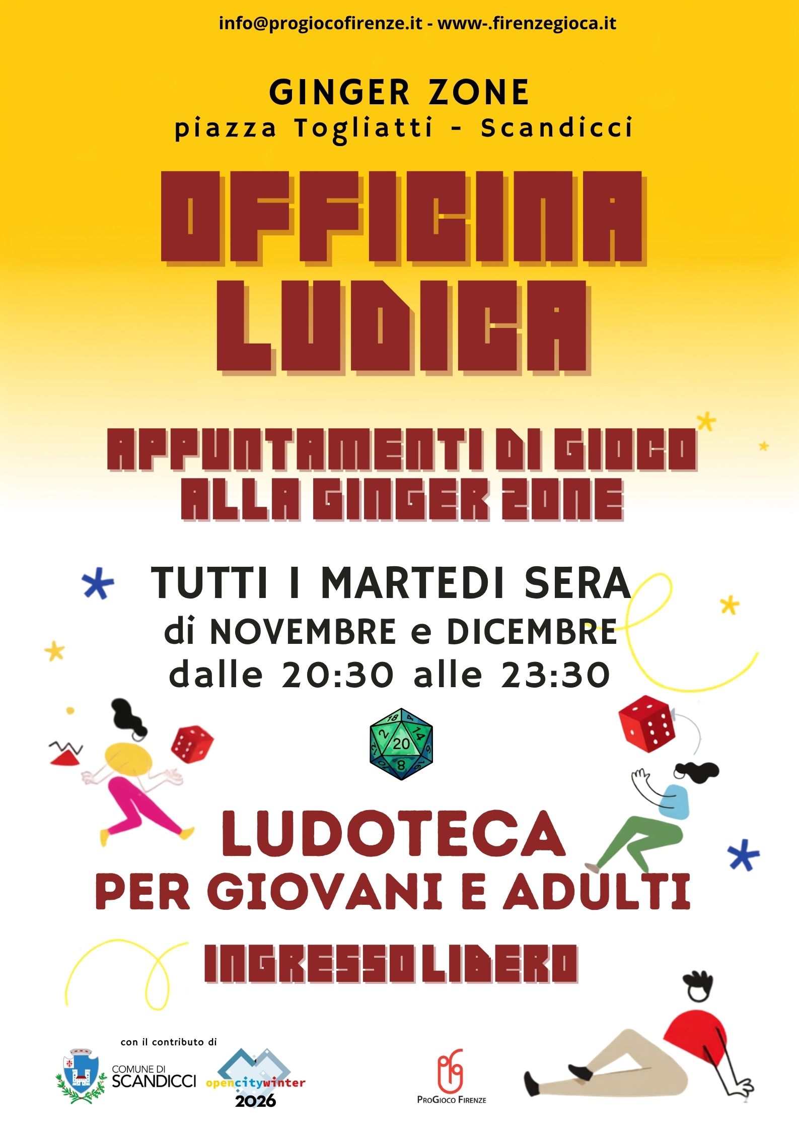 L’Officina Ludica di Progioco nel cartellone di Scandicci Open City Winter