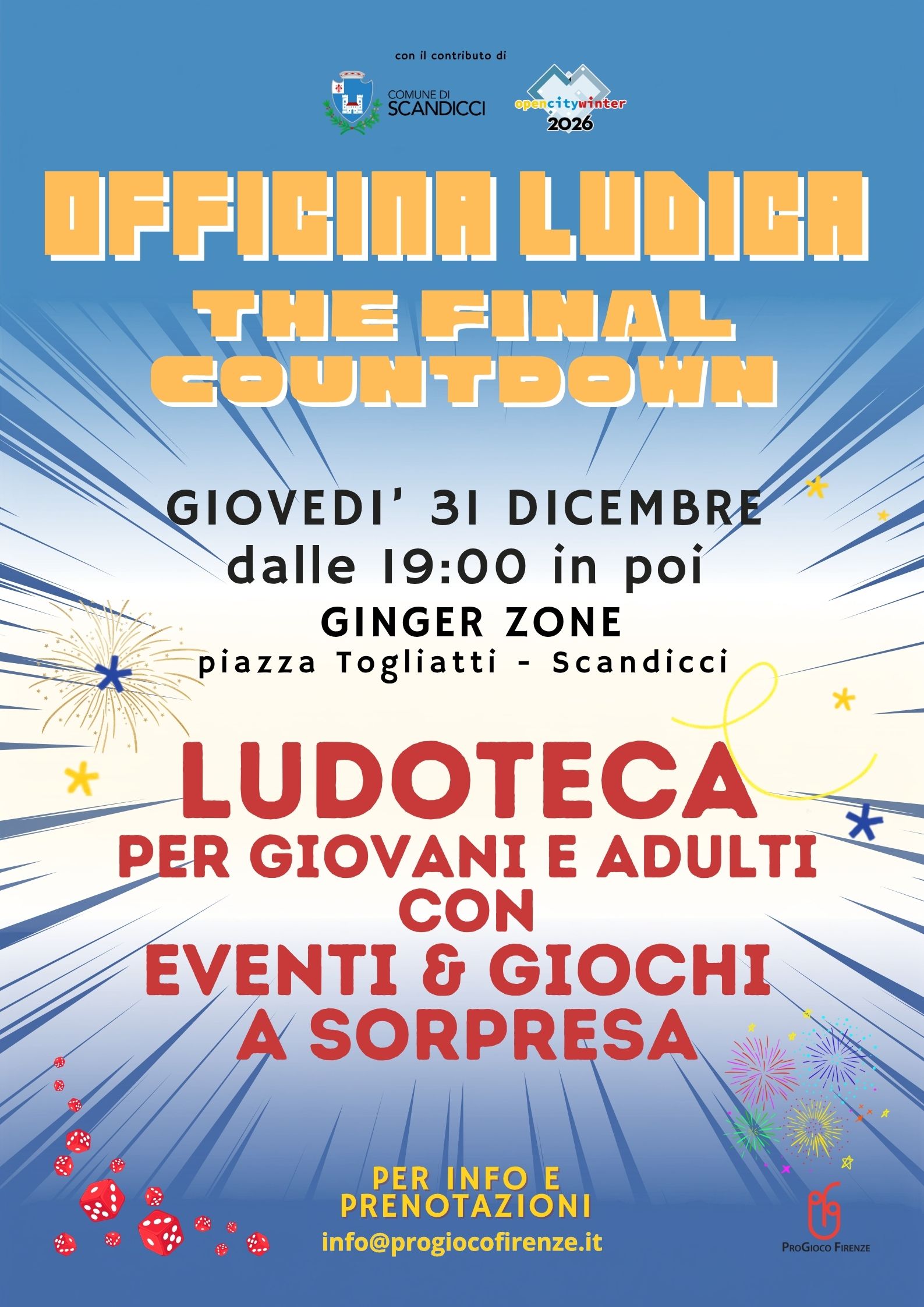 Officina Ludica – The Final Countdown: Capodanno alla Ginger Zone